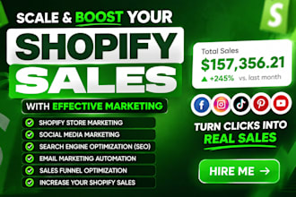 setup and manage facebook meta ads, shopify marketing to boost shopify sales
