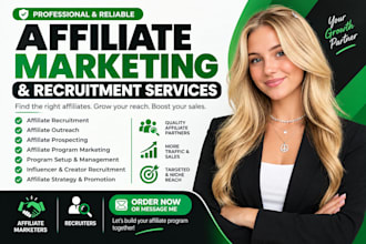recruit affiliates and grow your affiliate marketing program