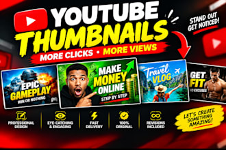design eye catching youtube thumbnails that get more clicks