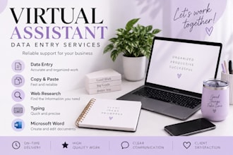 be your virtual assistant for data entry