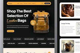 design a wix customize bag and packaging website