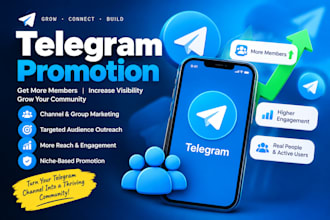 do telegram promotion increase tg members and subscribers