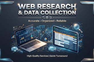 do web research and collect accurate data