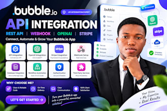 build bubble io api integration rest api webhook openai stripe automation