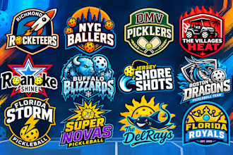 design a professional sports logo and brand identity for your team