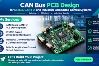 do can bus pcb design for stm32, can fd, and industrial embedded control systems