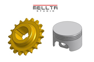design professional 3d mechanical parts in cad