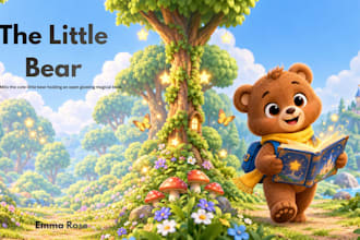 design a cute and creative childrens book cover