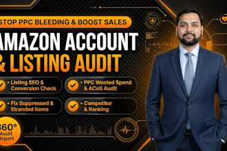 do a complete amazon account audit, ppc audit and listing audit
