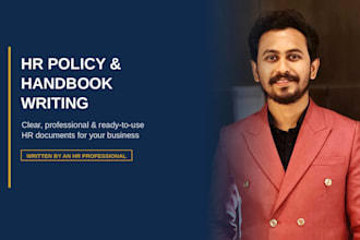 write your employee handbook, HR policy, or offer letter