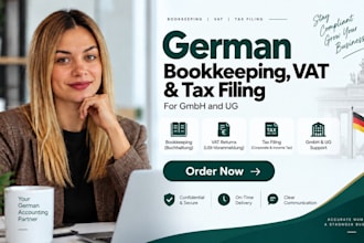do germany bookkeeping, vat and tax filing for gmbh and ug in germany
