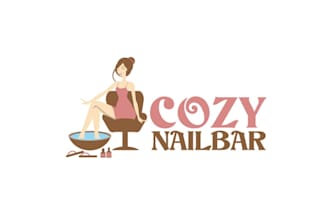 design unique cozy nail bar business logo