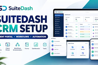 set up customize your suitedash CRM client portal workflows
