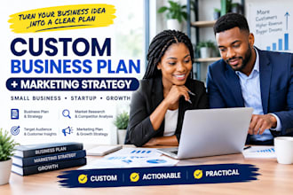 write a custom business plan and marketing strategy for small business
