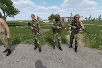 create custom vehicles and military props for arma reforger