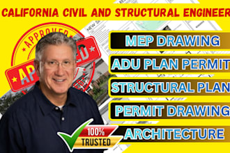 do california and washington adu plan garage conversion drawing and permit ready