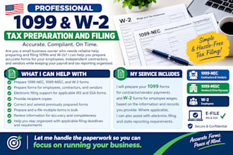 file w2, payroll, 914, 1065, and 1099 forms for your employees and contractors