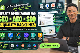 optimize your website for GEO aeo SEO and build quality backlinks for ai search