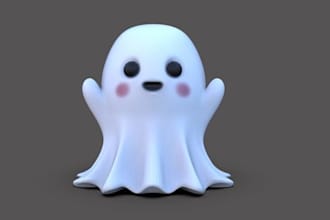 ghost lamp for halloween,stl candleholder,fantasy decor,accesssories for 3dprint