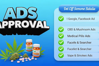 run ads approval for cannabis, hemp, supplements ads on meta and google ads