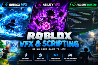do roblox vfx, ability vfx, roblox full game scripting