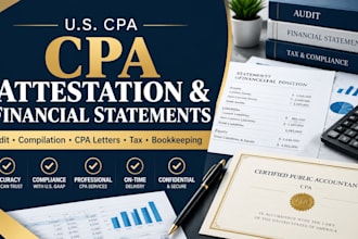 provide CPA attestation, audit financial statements, compilation and bookkeeping