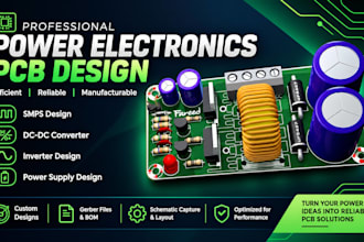 design power electronics pcb, smps, dc, dc converter, inverter and power supply