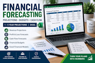 create financial projections, forecasts, budgets and cash flow forecast