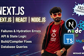 fix bugs and errors in your next react node application