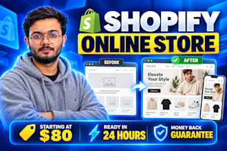 build a professional shopify online store within 24 hours