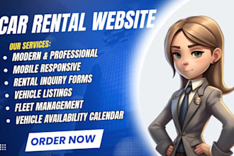 car rental website car dealership limo website chaffeur taxi tour booking
