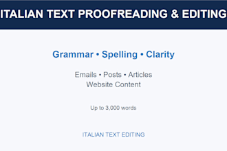 proofread and improve your italian text