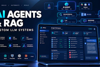 develop custom ai agents rag systems and llm applications