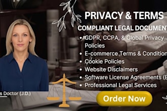 draft a compliant privacy policy and terms for your business