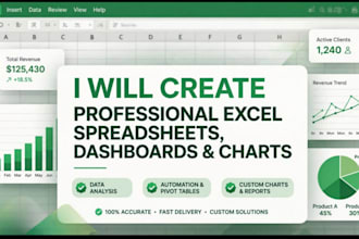 create student result sheet,budget tracker, charts in excel