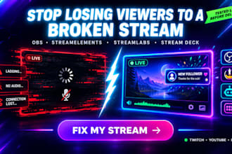 setup, configure and fix your obs studio and live streaming software