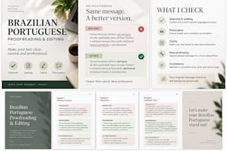 proofread and edit your brazilian portuguese text