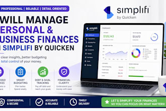 manage personal and business finances in simplifi by quicken