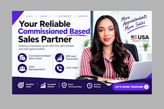 commissioned based cold caller sales closer sales representative b2b leads gen