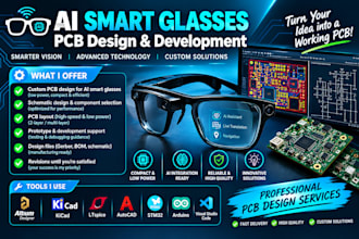 design custom ai smart glasses pcb