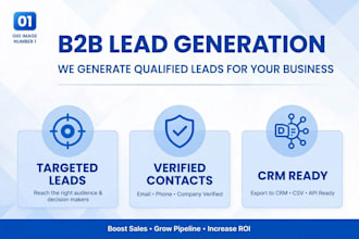 do b2b lead generation and data entry