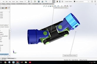 design shaft axle coupling, hubs, rotating parts in cad for cnc, dfm and 3dprint