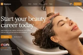design squarespace esthetician website skincare facial booking salon website