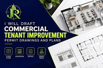 draft commercial tenant improvement permit drawings and plans