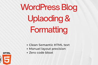 upload your articles with clean HTML tags