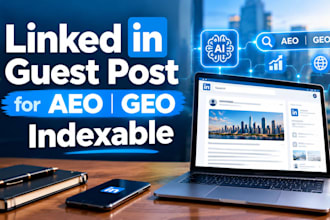 aeo GEO optimized indexed linkedin guest post with llms optimized article