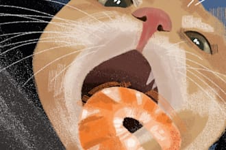 draw your pet illustration portraits