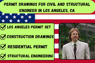 residential permit drawings for civil and structural engineer in florida, and ca