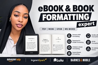 format children book for amazon kdp, book formatting for amazon kdp, format book