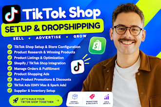 build in app tiktok storefront tiktok shop dropshipping amazon setup tiktok ads